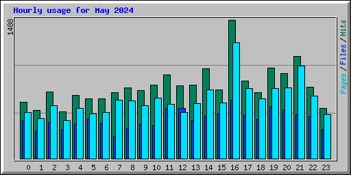 Hourly usage for May 2024